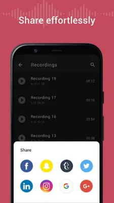 iRecorder - High-quality voice recorder android App screenshot 0