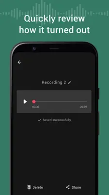 iRecorder - High-quality voice recorder android App screenshot 2